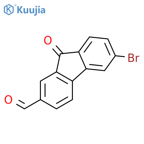 9H-Fluorene-2-carboxaldehyde, 6-bromo-9-oxo- structure