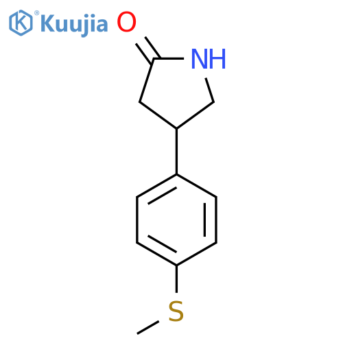 4-4-(methylsulfanyl)phenylpyrrolidin-2-one structure