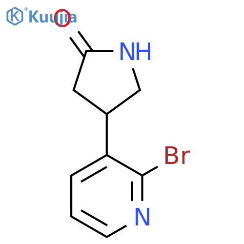 4-(2-Bromopyridin-3-yl)pyrrolidin-2-one structure