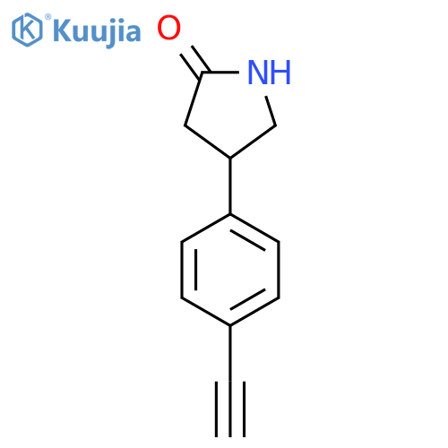 4-(4-ethynylphenyl)pyrrolidin-2-one structure