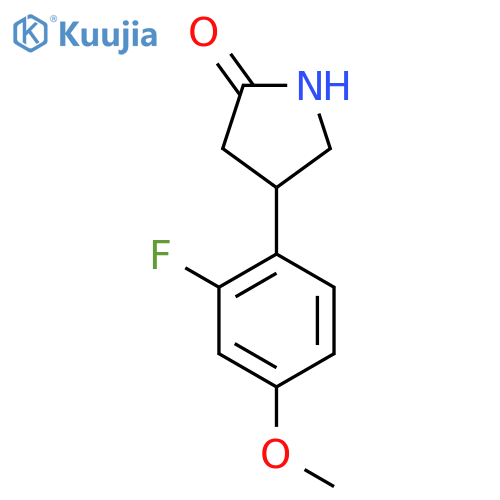 4-(2-fluoro-4-methoxyphenyl)pyrrolidin-2-one structure