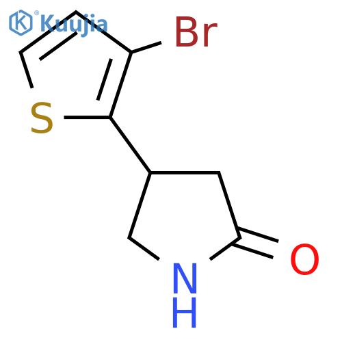 4-(3-bromothiophen-2-yl)pyrrolidin-2-one structure