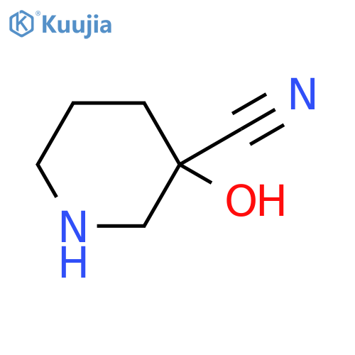 3-hydroxypiperidine-3-carbonitrile structure