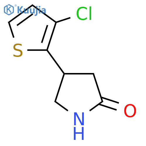 4-(3-chlorothiophen-2-yl)pyrrolidin-2-one structure