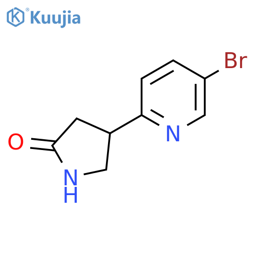 4-(5-Bromopyridin-2-yl)pyrrolidin-2-one structure