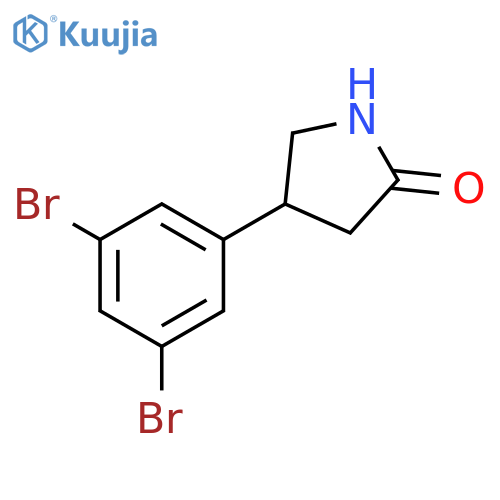4-(3,5-dibromophenyl)pyrrolidin-2-one structure