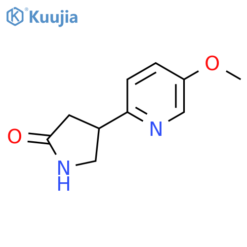 4-(5-methoxypyridin-2-yl)pyrrolidin-2-one structure