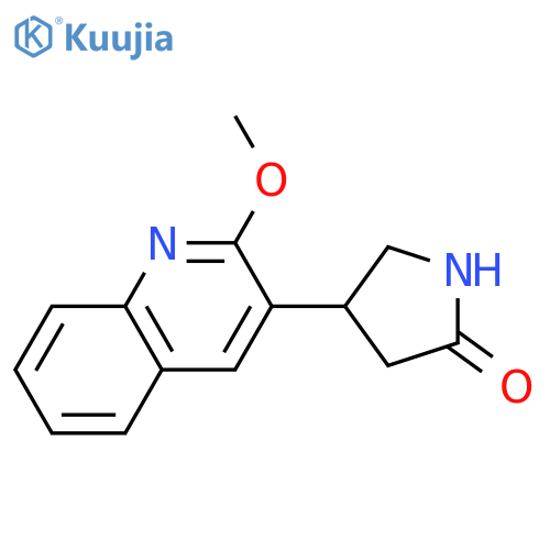 4-(2-methoxyquinolin-3-yl)pyrrolidin-2-one structure