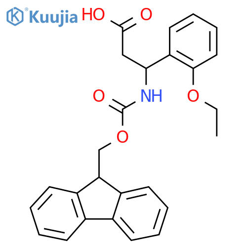 Benzenepropanoic acid, 2-ethoxy-β-[[(9H-fluoren-9-ylmethoxy)carbonyl]amino]- structure
