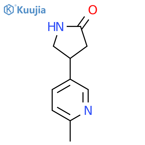 4-(6-methylpyridin-3-yl)pyrrolidin-2-one structure