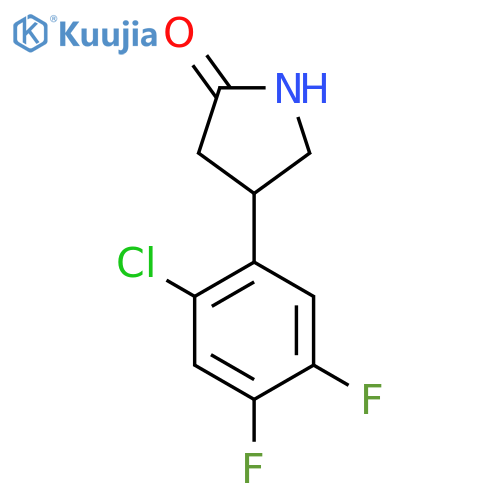 4-(2-chloro-4,5-difluorophenyl)pyrrolidin-2-one structure
