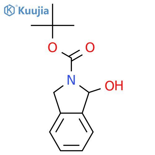tert-butyl (+/-)-1-hydroxy-1,3-dihydro-2H-isoindole-2-carboxylate structure