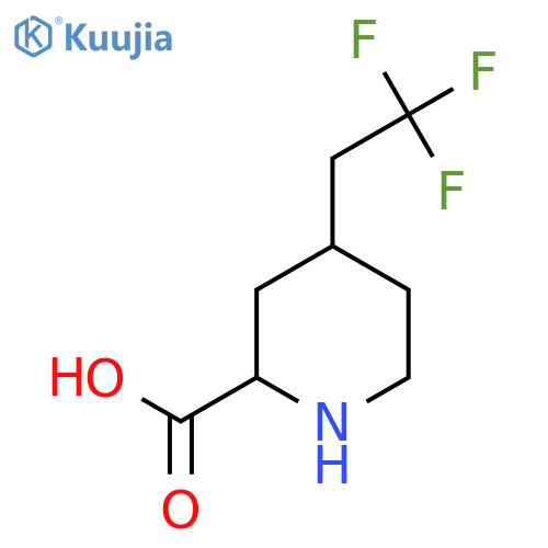 4-(2,2,2-Trifluoroethyl)piperidine-2-carboxylic acid structure