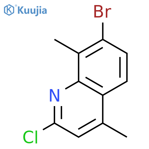 7-Bromo-2-chloro-4,8-dimethylquinoline structure