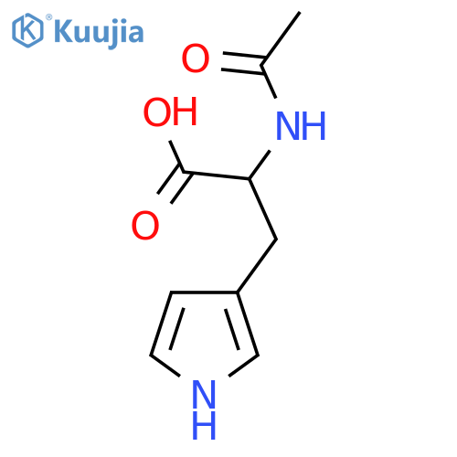 2-acetamido-3-(1H-pyrrol-3-yl)propanoic acid structure
