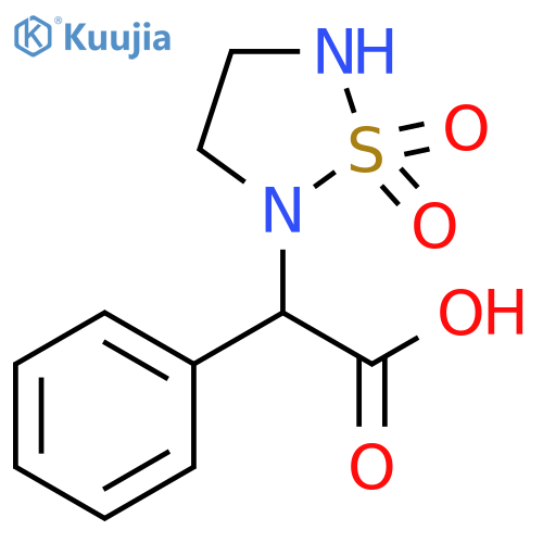 2-(1,1-dioxido-1,2,5-thiadiazolidin-2-yl)-2-phenylacetic acid structure