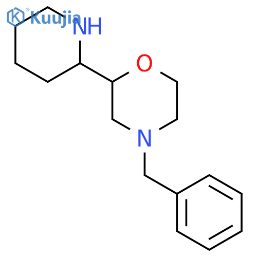 4-benzyl-2-(piperidin-2-yl)morpholine structure