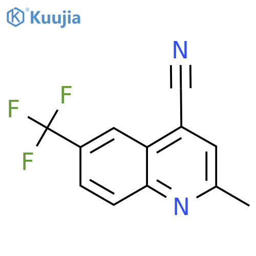 2-Methyl-6-(trifluoromethyl)quinoline-4-carbonitrile structure