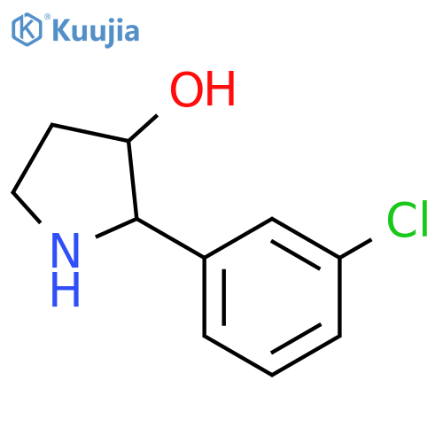 2-(3-chlorophenyl)pyrrolidin-3-ol structure