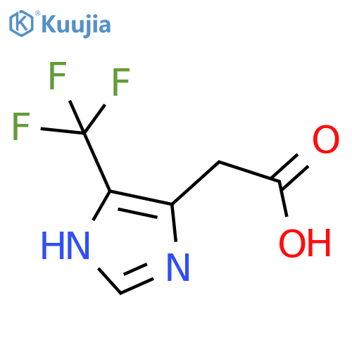 2-(5-(Trifluoromethyl)-1H-imidazol-4-yl)acetic acid structure
