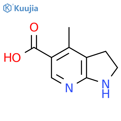 4-methyl-1H,2H,3H-pyrrolo2,3-bpyridine-5-carboxylic acid structure