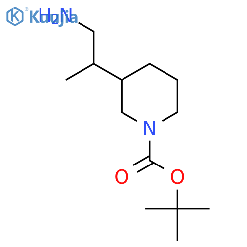tert-butyl 3-(1-aminopropan-2-yl)piperidine-1-carboxylate structure