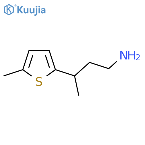 3-(5-methylthiophen-2-yl)butan-1-amine structure