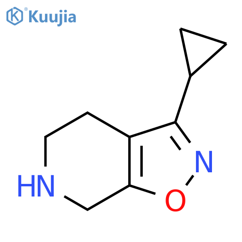 3-cyclopropyl-4H,5H,6H,7H-1,2oxazolo5,4-cpyridine structure