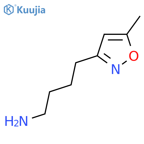 4-(5-methyl-1,2-oxazol-3-yl)butan-1-amine structure