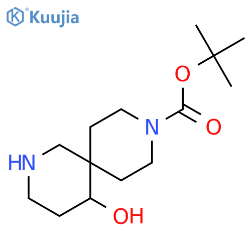 tert-Butyl 5-hydroxy-2,9-diazaspiro[5.5]undecane-9-carboxylate structure