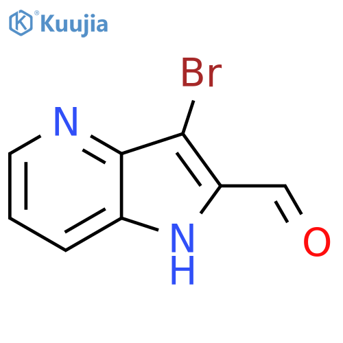 3-bromo-1H-pyrrolo[3,2-b]pyridine-2-carbaldehyde structure