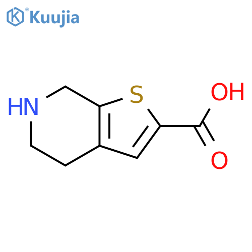 4H,5H,6H,7H-thieno2,3-cpyridine-2-carboxylic acid structure