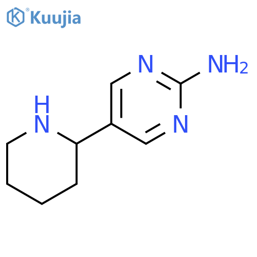 5-(piperidin-2-yl)pyrimidin-2-amine structure
