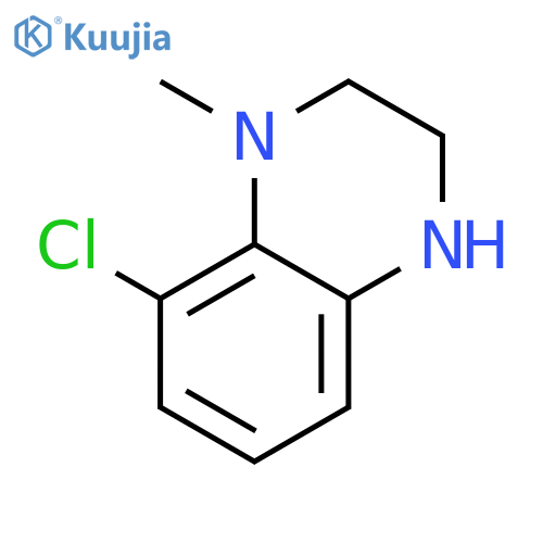 8-Chloro-1-methyl-1,2,3,4-tetrahydroquinoxaline structure