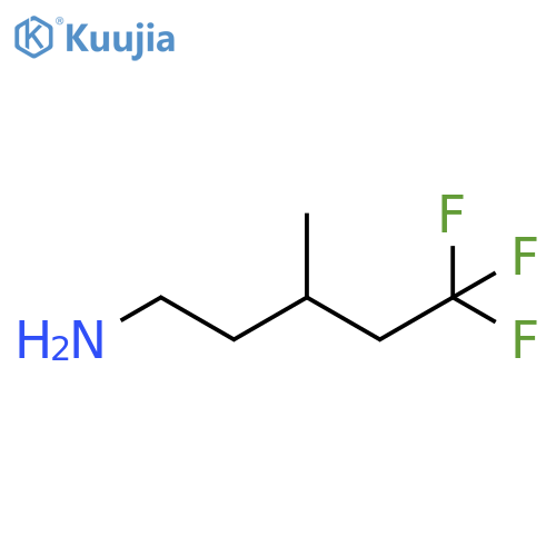 1-Pentanamine, 5,5,5-trifluoro-3-methyl- structure