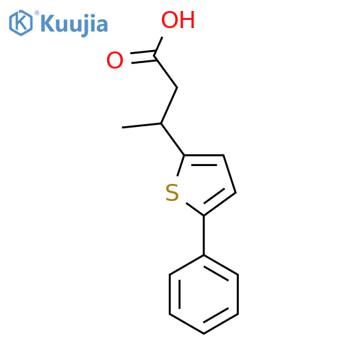 3-(5-phenylthiophen-2-yl)butanoic acid structure