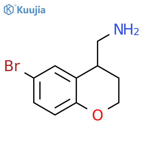 2H-1-Benzopyran-4-methanamine, 6-bromo-3,4-dihydro- structure