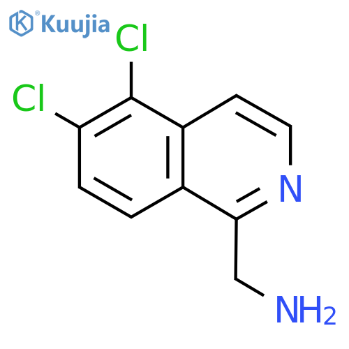 (5,6-Dichloroisoquinolin-1-yl)methanamine structure