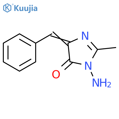4H-Imidazol-4-one, 3-amino-3,5-dihydro-2-methyl-5-(phenylmethylene)- structure