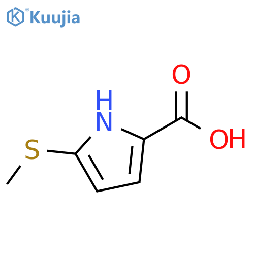 5-(methylsulfanyl)-1H-pyrrole-2-carboxylic acid structure