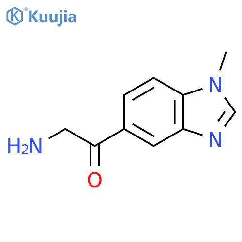 2-amino-1-(1-methyl-1H-1,3-benzodiazol-5-yl)ethan-1-one structure