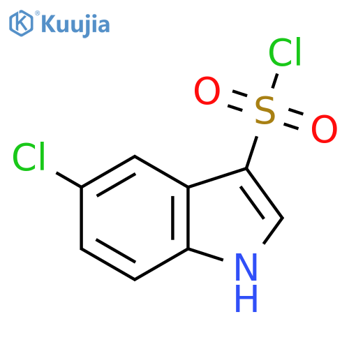 5-Chloro-1h-indole-3-sulfonyl chloride structure