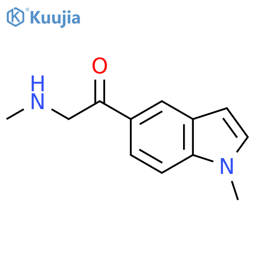 1-(1-methyl-1H-indol-5-yl)-2-(methylamino)ethan-1-one structure