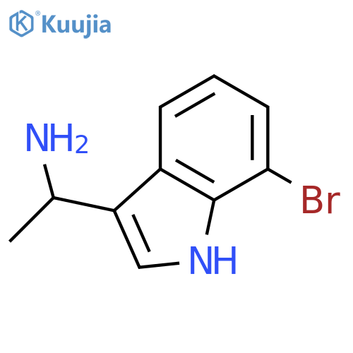 1-(7-bromo-1H-indol-3-yl)ethan-1-amine structure