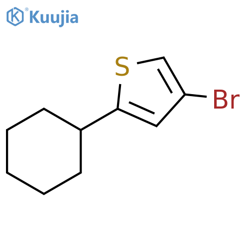 4-bromo-2-cyclohexylthiophene structure
