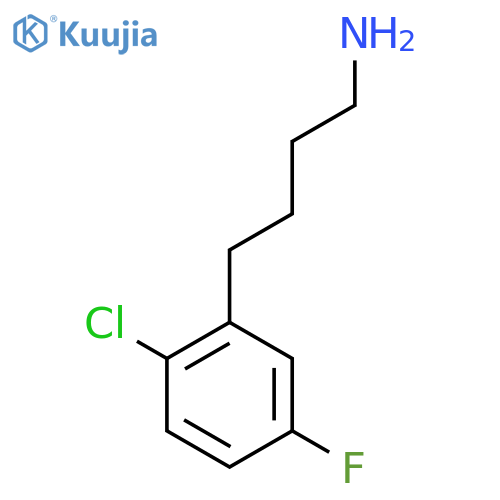 4-(2-chloro-5-fluorophenyl)butan-1-amine structure