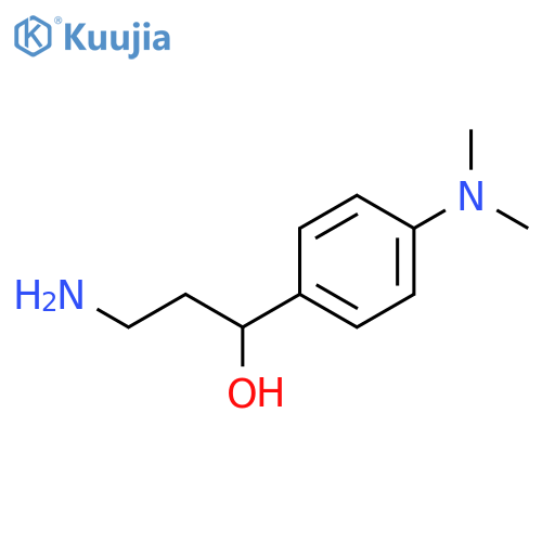 3-amino-1-4-(dimethylamino)phenylpropan-1-ol structure