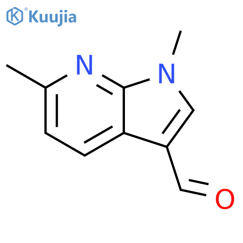 1,6-dimethyl-1H-pyrrolo[2,3-b]pyridine-3-carbaldehyde structure