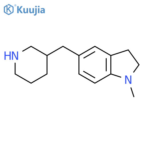 1-methyl-5-(piperidin-3-yl)methyl-2,3-dihydro-1H-indole structure