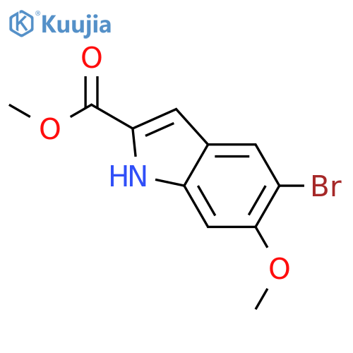 methyl 5-bromo-6-methoxy-1H-indole-2-carboxylate structure